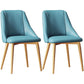 Glam Style Pu Leather Side Chair Set Dining Room Side Chair with Metal Legs Blue 2 Piece Set Brass Gold Clearhalo ' kitchen&dining_furn' 'Dining Chairs' 'Dining Tables & Seating' 'dining_chair' 'furn' 'furn_dining_chair' 'Furniture' 'furniture_dining_chair' 'Kitchen & Dining Furniture' 'kitchen' 3565385