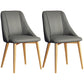 Glam Style Pu Leather Side Chair Set Dining Room Side Chair with Metal Legs Grey 2 Piece Set Brass Gold Clearhalo ' kitchen&dining_furn' 'Dining Chairs' 'Dining Tables & Seating' 'dining_chair' 'furn' 'furn_dining_chair' 'Furniture' 'furniture_dining_chair' 'Kitchen & Dining Furniture' 'kitchen' 3565388