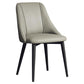 Glam Style Pu Leather Side Chair Set Dining Room Side Chair with Metal Legs Light Gray 1 Piece Black Clearhalo ' kitchen&dining_furn' 'Dining Chairs' 'Dining Tables & Seating' 'dining_chair' 'furn' 'furn_dining_chair' 'Furniture' 'furniture_dining_chair' 'Kitchen & Dining Furniture' 'kitchen' 3565393