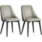 Glam Style Pu Leather Side Chair Set Dining Room Side Chair with Metal Legs Light Gray 2 Piece Set Black Clearhalo ' kitchen&dining_furn' 'Dining Chairs' 'Dining Tables & Seating' 'dining_chair' 'furn' 'furn_dining_chair' 'Furniture' 'furniture_dining_chair' 'Kitchen & Dining Furniture' 'kitchen' 3565394