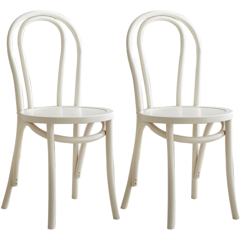 Solid Wood Traditional Dining Room Chairs Matte Finish Windsor Back Side Chairs Gloss White 2 Piece Set Clearhalo ' kitchen&dining_furn' 'Dining Chairs' 'Dining Tables & Seating' 'dining_chair' 'furn' 'furn_dining_chair' 'Furniture' 'furniture_dining_chair' 'Kitchen & Dining Furniture' 'kitchen' 3565417
