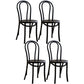 Solid Wood Traditional Dining Room Chairs Matte Finish Windsor Back Side Chairs Gloss Black 4 Piece Set Clearhalo ' kitchen&dining_furn' 'Dining Chairs' 'Dining Tables & Seating' 'dining_chair' 'furn' 'furn_dining_chair' 'Furniture' 'furniture_dining_chair' 'Kitchen & Dining Furniture' 'kitchen' 3565424