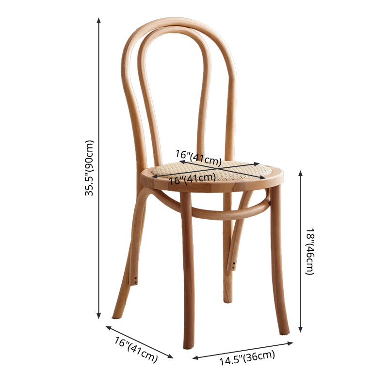 Solid Wood Traditional Dining Room Chairs Matte Finish Windsor Back Side Chairs Clearhalo ' kitchen&dining_furn' 'Dining Chairs' 'Dining Tables & Seating' 'dining_chair' 'furn' 'furn_dining_chair' 'Furniture' 'furniture_dining_chair' 'Kitchen & Dining Furniture' 'kitchen' 3565431