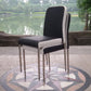 Contemporary Solid Back Leather Side Chair Black And White Stackable Dining Chairs Clearhalo ' kitchen&dining_furn' 'Dining Chairs' 'Dining Tables & Seating' 'dining_chair' 'furn' 'furn_dining_chair' 'Furniture' 'furniture_dining_chair' 'Kitchen & Dining Furniture' 'kitchen' 3565462