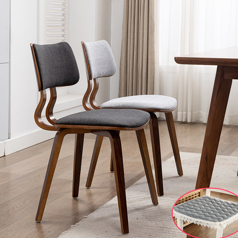 Contemporary Home Side Chair Open Back Upholstered Wood Dining Room Chair Clearhalo ' kitchen&dining_furn' 'Dining Chairs' 'Dining Tables & Seating' 'dining_chair' 'furn' 'furn_dining_chair' 'Furniture' 'furniture_dining_chair' 'Kitchen & Dining Furniture' 'kitchen' 3565505