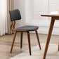 Contemporary Home Side Chair Open Back Upholstered Wood Dining Room Chair Black 1 Piece Walnut Clearhalo ' kitchen&dining_furn' 'Dining Chairs' 'Dining Tables & Seating' 'dining_chair' 'furn' 'furn_dining_chair' 'Furniture' 'furniture_dining_chair' 'Kitchen & Dining Furniture' 'kitchen' 3565506