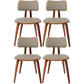 Contemporary Home Side Chair Open Back Upholstered Wood Dining Room Chair Pewter 4 Piece Set Walnut Clearhalo ' kitchen&dining_furn' 'Dining Chairs' 'Dining Tables & Seating' 'dining_chair' 'furn' 'furn_dining_chair' 'Furniture' 'furniture_dining_chair' 'Kitchen & Dining Furniture' 'kitchen' 3565521