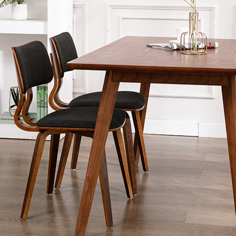 Contemporary Home Side Chair Open Back Upholstered Wood Dining Room Chair Clearhalo ' kitchen&dining_furn' 'Dining Chairs' 'Dining Tables & Seating' 'dining_chair' 'furn' 'furn_dining_chair' 'Furniture' 'furniture_dining_chair' 'Kitchen & Dining Furniture' 'kitchen' 3565524