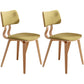 Contemporary Home Side Chair Open Back Upholstered Wood Dining Room Chair Green 2 Piece Set Natural Wood Clearhalo ' kitchen&dining_furn' 'Dining Chairs' 'Dining Tables & Seating' 'dining_chair' 'furn' 'furn_dining_chair' 'Furniture' 'furniture_dining_chair' 'Kitchen & Dining Furniture' 'kitchen' 3565525