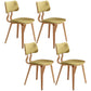 Contemporary Home Side Chair Open Back Upholstered Wood Dining Room Chair Green 4 Piece Set Natural Wood Clearhalo ' kitchen&dining_furn' 'Dining Chairs' 'Dining Tables & Seating' 'dining_chair' 'furn' 'furn_dining_chair' 'Furniture' 'furniture_dining_chair' 'Kitchen & Dining Furniture' 'kitchen' 3565527