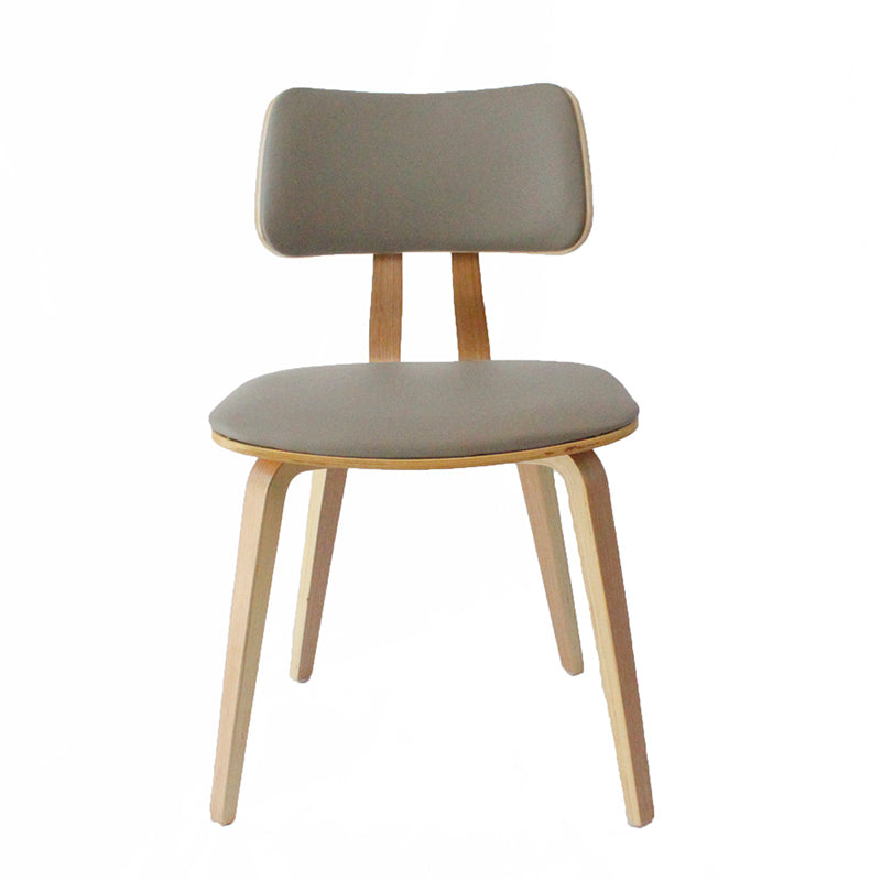 Contemporary Home Side Chair Open Back Upholstered Wood Dining Room Chair Pewter 1 Piece Natural Wood Clearhalo ' kitchen&dining_furn' 'Dining Chairs' 'Dining Tables & Seating' 'dining_chair' 'furn' 'furn_dining_chair' 'Furniture' 'furniture_dining_chair' 'Kitchen & Dining Furniture' 'kitchen' 3565537