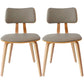 Contemporary Home Side Chair Open Back Upholstered Wood Dining Room Chair Pewter 2 Piece Set Natural Wood Clearhalo ' kitchen&dining_furn' 'Dining Chairs' 'Dining Tables & Seating' 'dining_chair' 'furn' 'furn_dining_chair' 'Furniture' 'furniture_dining_chair' 'Kitchen & Dining Furniture' 'kitchen' 3565538