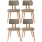 Contemporary Home Side Chair Open Back Upholstered Wood Dining Room Chair Pewter 4 Piece Set Natural Wood Clearhalo ' kitchen&dining_furn' 'Dining Chairs' 'Dining Tables & Seating' 'dining_chair' 'furn' 'furn_dining_chair' 'Furniture' 'furniture_dining_chair' 'Kitchen & Dining Furniture' 'kitchen' 3565539