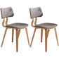 Contemporary Home Side Chair Open Back Upholstered Wood Dining Room Chair Grey 2 Piece Set Natural Wood Clearhalo ' kitchen&dining_furn' 'Dining Chairs' 'Dining Tables & Seating' 'dining_chair' 'furn' 'furn_dining_chair' 'Furniture' 'furniture_dining_chair' 'Kitchen & Dining Furniture' 'kitchen' 3565544