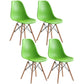 Modern Style Plastic Dining Chair Home Side Solid Back Chair for Kitchen Green Set of 4 Clearhalo ' kitchen&dining_furn' 'Dining Chairs' 'Dining Tables & Seating' 'dining_chair' 'Furniture' 'furniture_dining_chair' 'Kitchen & Dining Furniture' 'kitchen' 3565566