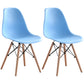 Modern Style Plastic Dining Chair Home Side Solid Back Chair for Kitchen Sky Blue Set of 2 Clearhalo ' kitchen&dining_furn' 'Dining Chairs' 'Dining Tables & Seating' 'dining_chair' 'Furniture' 'furniture_dining_chair' 'Kitchen & Dining Furniture' 'kitchen' 3565578