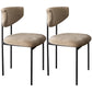 Modern Black Kitchen Dining Side Chair Upholstered Opening Back Dining Side Chair Khaki 2 Piece Set Clearhalo ' kitchen&dining_furn' 'Dining Chairs' 'Dining Tables & Seating' 'dining_chair' 'furn' 'furn_dining_chair' 'Furniture' 'furniture_dining_chair' 'Kitchen & Dining Furniture' 'kitchen' 3565609