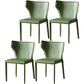 Kitchen Leather Dining Chair 32"H Wingback Side Chair with Metal 4 Legs Green 4 Piece Set Clearhalo ' kitchen&dining_furn' 'Dining Chairs' 'Dining Tables & Seating' 'dining_chair' 'furn' 'furn_dining_chair' 'Furniture' 'furniture_dining_chair' 'Kitchen & Dining Furniture' 'kitchen' 3565625