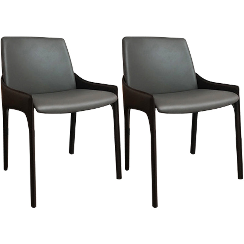 Modern Metal Dining Chair 20'' Wide Parsons Dining Side Chair for Kitchen Dark Gray 2 Piece Set Clearhalo ' kitchen&dining_furn' 'Dining Chairs' 'Dining Tables & Seating' 'dining_chair' 'furn' 'furn_dining_chair' 'Furniture' 'furniture_dining_chair' 'Kitchen & Dining Furniture' 'kitchen' 3565647