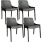 Modern Metal Dining Chair 20'' Wide Parsons Dining Side Chair for Kitchen Dark Gray 4 Piece Set Clearhalo ' kitchen&dining_furn' 'Dining Chairs' 'Dining Tables & Seating' 'dining_chair' 'furn' 'furn_dining_chair' 'Furniture' 'furniture_dining_chair' 'Kitchen & Dining Furniture' 'kitchen' 3565649