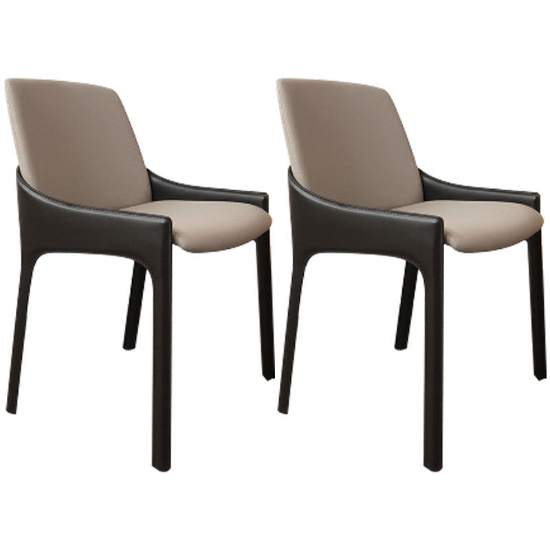 Modern Metal Dining Chair 20'' Wide Parsons Dining Side Chair for Kitchen Light Gray 2 Piece Set Clearhalo ' kitchen&dining_furn' 'Dining Chairs' 'Dining Tables & Seating' 'dining_chair' 'furn' 'furn_dining_chair' 'Furniture' 'furniture_dining_chair' 'Kitchen & Dining Furniture' 'kitchen' 3565653