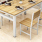 Modern Style MDF Dining Table Set Rectangular Dining Table with Metal Base Clearhalo 'Dining Room Sets' 'Dining Tables & Seating' 'dining_room_set' 'furn' 'furn_dining_room_set' 'Furniture' 'furniture_dining_room_set' 'Kitchen & Dining Furniture' 'kitchen&dining_furn' 'kitchen' 3565697