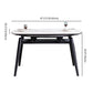 Contemporary Sintered Stone Top Dining Furniture 4 Black Legs Table Collapsible for Kitchen Clearhalo 'Dining Room Sets' 'Dining Tables & Seating' 'dining_room_set' 'furn' 'furn_dining_room_set' 'Furniture' 'furniture_dining_room_set' 'Kitchen & Dining Furniture' 'kitchen&dining_furn' 'kitchen' 3565711