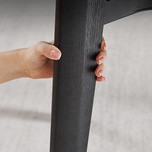 Contemporary Collapsible Sintered Stone Dining Room Table with 4 Solid Wood Legs Kitchen Dining Set Clearhalo 'Dining Room Sets' 'Dining Tables & Seating' 'dining_room_set' 'furn' 'furn_dining_room_set' 'Furniture' 'furniture_dining_room_set' 'Kitchen & Dining Furniture' 'kitchen&dining_furn' 'kitchen' 3565737