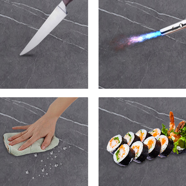 Modern Collapsible Sintered Stone Dining Room Table with 4 Metal Legs for Kitchen Dining Set Clearhalo 'Dining Room Sets' 'Dining Tables & Seating' 'dining_room_set' 'furn' 'furn_dining_room_set' 'Furniture' 'furniture_dining_room_set' 'Kitchen & Dining Furniture' 'kitchen&dining_furn' 'kitchen' 3565746