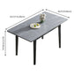 Modern Collapsible Sintered Stone Dining Room Table with 4 Metal Legs for Kitchen Dining Set Clearhalo 'Dining Room Sets' 'Dining Tables & Seating' 'dining_room_set' 'furn' 'furn_dining_room_set' 'Furniture' 'furniture_dining_room_set' 'Kitchen & Dining Furniture' 'kitchen&dining_furn' 'kitchen' 3565750