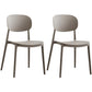 Plastic Scandinavian Dining Room Chair Matte Finish Open Back Dining Side Chair Grey 2 Piece Set Clearhalo ' kitchen&dining_furn' 'Dining Chairs' 'Dining Tables & Seating' 'dining_chair' 'furn' 'furn_dining_chair' 'Furniture' 'furniture_dining_chair' 'Kitchen & Dining Furniture' 'kitchen' 3568286