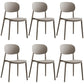 Plastic Scandinavian Dining Room Chair Matte Finish Open Back Dining Side Chair Grey 6 Piece Set Clearhalo ' kitchen&dining_furn' 'Dining Chairs' 'Dining Tables & Seating' 'dining_chair' 'furn' 'furn_dining_chair' 'Furniture' 'furniture_dining_chair' 'Kitchen & Dining Furniture' 'kitchen' 3568289