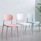 Plastic Scandinavian Dining Room Chair Matte Finish Open Back Dining Side Chair Clearhalo ' kitchen&dining_furn' 'Dining Chairs' 'Dining Tables & Seating' 'dining_chair' 'furn' 'furn_dining_chair' 'Furniture' 'furniture_dining_chair' 'Kitchen & Dining Furniture' 'kitchen' 3568290
