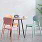 Plastic Scandinavian Dining Room Chair Matte Finish Open Back Dining Side Chair Clearhalo ' kitchen&dining_furn' 'Dining Chairs' 'Dining Tables & Seating' 'dining_chair' 'furn' 'furn_dining_chair' 'Furniture' 'furniture_dining_chair' 'Kitchen & Dining Furniture' 'kitchen' 3568291
