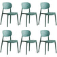 Plastic Scandinavian Dining Room Chair Matte Finish Open Back Dining Side Chair Green 6 Piece Set Clearhalo ' kitchen&dining_furn' 'Dining Chairs' 'Dining Tables & Seating' 'dining_chair' 'furn' 'furn_dining_chair' 'Furniture' 'furniture_dining_chair' 'Kitchen & Dining Furniture' 'kitchen' 3568296
