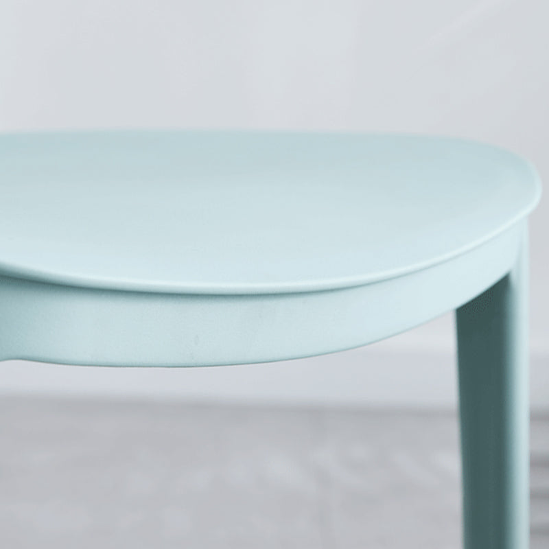 Plastic Scandinavian Dining Room Chair Matte Finish Open Back Dining Side Chair Clearhalo ' kitchen&dining_furn' 'Dining Chairs' 'Dining Tables & Seating' 'dining_chair' 'furn' 'furn_dining_chair' 'Furniture' 'furniture_dining_chair' 'Kitchen & Dining Furniture' 'kitchen' 3568298