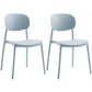 Plastic Scandinavian Dining Room Chair Matte Finish Open Back Dining Side Chair Light Gray 2 Piece Set Clearhalo ' kitchen&dining_furn' 'Dining Chairs' 'Dining Tables & Seating' 'dining_chair' 'furn' 'furn_dining_chair' 'Furniture' 'furniture_dining_chair' 'Kitchen & Dining Furniture' 'kitchen' 3568316