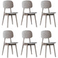 Plastic Scandinavian Dining Room Chair Matte Finish Open Back Dining Side Chair Silver Gray 6 Piece Set Clearhalo ' kitchen&dining_furn' 'Dining Chairs' 'Dining Tables & Seating' 'dining_chair' 'furn' 'furn_dining_chair' 'Furniture' 'furniture_dining_chair' 'Kitchen & Dining Furniture' 'kitchen' 3568324