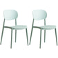 Plastic Scandinavian Dining Room Chair Matte Finish Open Back Dining Side Chair Yellow-Green 2 Piece Set Clearhalo ' kitchen&dining_furn' 'Dining Chairs' 'Dining Tables & Seating' 'dining_chair' 'furn' 'furn_dining_chair' 'Furniture' 'furniture_dining_chair' 'Kitchen & Dining Furniture' 'kitchen' 3568325