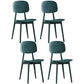 Plastic Scandinavian Dining Room Chair Matte Finish Open Back Dining Side Chair Dark Green 4 Piece Set Clearhalo ' kitchen&dining_furn' 'Dining Chairs' 'Dining Tables & Seating' 'dining_chair' 'furn' 'furn_dining_chair' 'Furniture' 'furniture_dining_chair' 'Kitchen & Dining Furniture' 'kitchen' 3568332