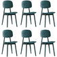 Plastic Scandinavian Dining Room Chair Matte Finish Open Back Dining Side Chair Dark Green 6 Piece Set Clearhalo ' kitchen&dining_furn' 'Dining Chairs' 'Dining Tables & Seating' 'dining_chair' 'furn' 'furn_dining_chair' 'Furniture' 'furniture_dining_chair' 'Kitchen & Dining Furniture' 'kitchen' 3568333