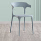 Modern Contemporary Plastic Side Chairs Multicolor Open Back Dining Chairs Grey 1 Piece Clearhalo ' kitchen&dining_furn' 'Dining Chairs' 'Dining Tables & Seating' 'dining_chair' 'furn' 'furn_dining_chair' 'Furniture' 'furniture_dining_chair' 'Kitchen & Dining Furniture' 'kitchen' 3573671