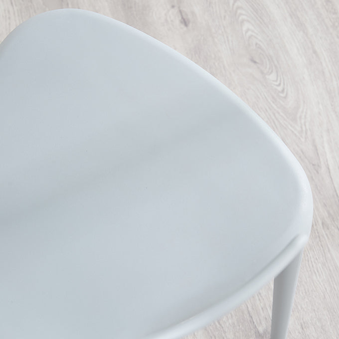 Modern Contemporary Plastic Side Chairs Multicolor Open Back Dining Chairs Clearhalo ' kitchen&dining_furn' 'Dining Chairs' 'Dining Tables & Seating' 'dining_chair' 'furn' 'furn_dining_chair' 'Furniture' 'furniture_dining_chair' 'Kitchen & Dining Furniture' 'kitchen' 3573682