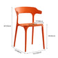 Modern Contemporary Plastic Side Chairs Multicolor Open Back Dining Chairs Clearhalo ' kitchen&dining_furn' 'Dining Chairs' 'Dining Tables & Seating' 'dining_chair' 'furn' 'furn_dining_chair' 'Furniture' 'furniture_dining_chair' 'Kitchen & Dining Furniture' 'kitchen' 3573688