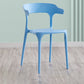 Modern Contemporary Plastic Side Chairs Multicolor Open Back Dining Chairs Blue 1 Piece Clearhalo ' kitchen&dining_furn' 'Dining Chairs' 'Dining Tables & Seating' 'dining_chair' 'furn' 'furn_dining_chair' 'Furniture' 'furniture_dining_chair' 'Kitchen & Dining Furniture' 'kitchen' 3573706
