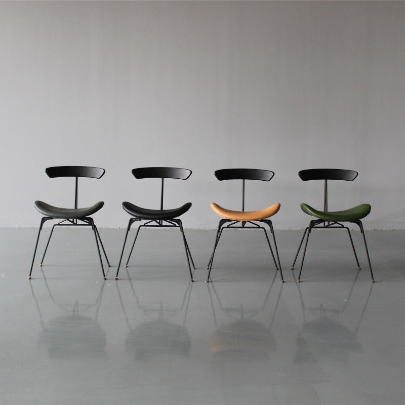 Contemporary Metal Kitchen Dining Rooms Chair Open Back Side Chairs Sets Clearhalo ' kitchen&dining_furn' 'Dining Chairs' 'Dining Tables & Seating' 'dining_chair' 'furn' 'furn_dining_chair' 'Furniture' 'furniture_dining_chair' 'Kitchen & Dining Furniture' 'kitchen' 3573718