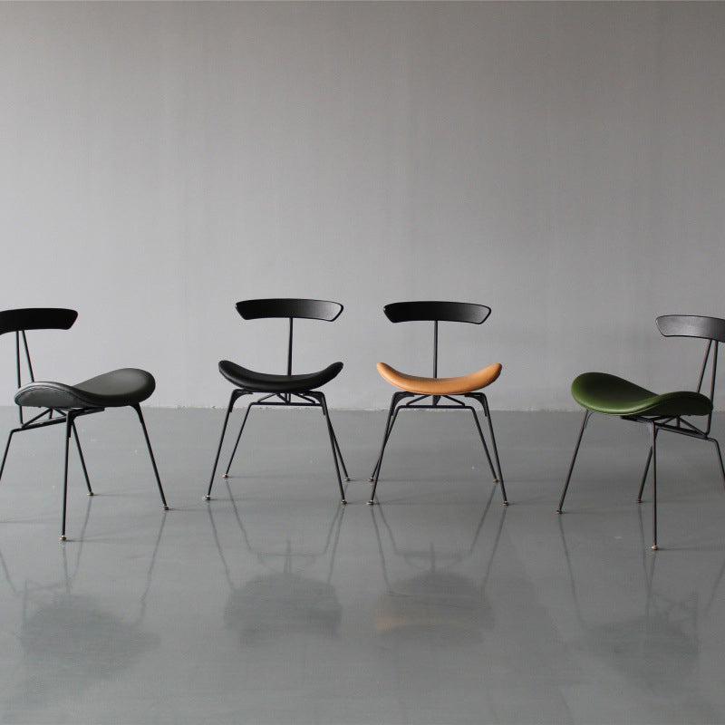 Contemporary Metal Kitchen Dining Rooms Chair Open Back Side Chairs Sets Clearhalo ' kitchen&dining_furn' 'Dining Chairs' 'Dining Tables & Seating' 'dining_chair' 'furn' 'furn_dining_chair' 'Furniture' 'furniture_dining_chair' 'Kitchen & Dining Furniture' 'kitchen' 3573720