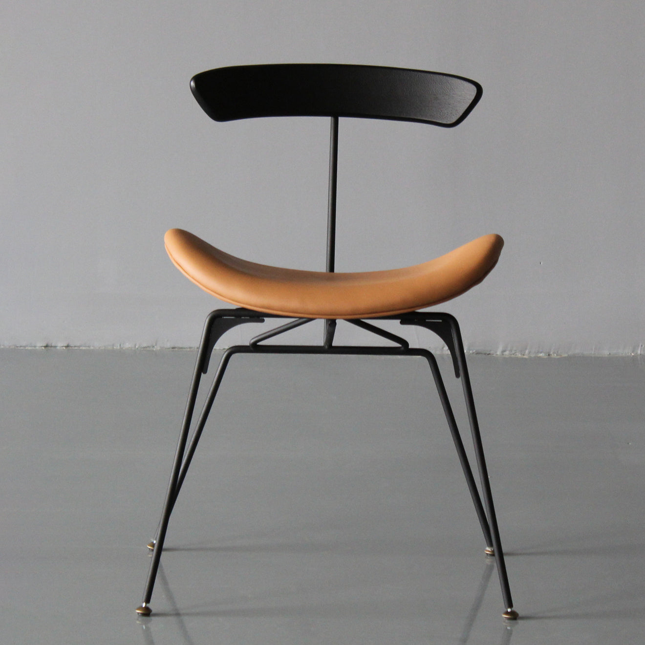 Contemporary Metal Kitchen Dining Rooms Chair Open Back Side Chairs Sets Orange Red 1 Piece Clearhalo ' kitchen&dining_furn' 'Dining Chairs' 'Dining Tables & Seating' 'dining_chair' 'furn' 'furn_dining_chair' 'Furniture' 'furniture_dining_chair' 'Kitchen & Dining Furniture' 'kitchen' 3573725