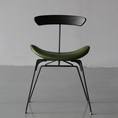 Contemporary Metal Kitchen Dining Rooms Chair Open Back Side Chairs Sets Green 1 Piece Clearhalo ' kitchen&dining_furn' 'Dining Chairs' 'Dining Tables & Seating' 'dining_chair' 'furn' 'furn_dining_chair' 'Furniture' 'furniture_dining_chair' 'Kitchen & Dining Furniture' 'kitchen' 3573743