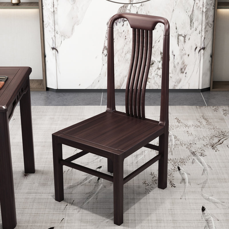 Traditional 19'' Wide Wood Dining Side Chair Slat Back Chair for Home Use Clearhalo ' kitchen&dining_furn' 'Dining Chairs' 'Dining Tables & Seating' 'dining_chair' 'furn' 'furn_dining_chair' 'Furniture' 'furniture_dining_chair' 'Kitchen & Dining Furniture' 'kitchen' 3573746